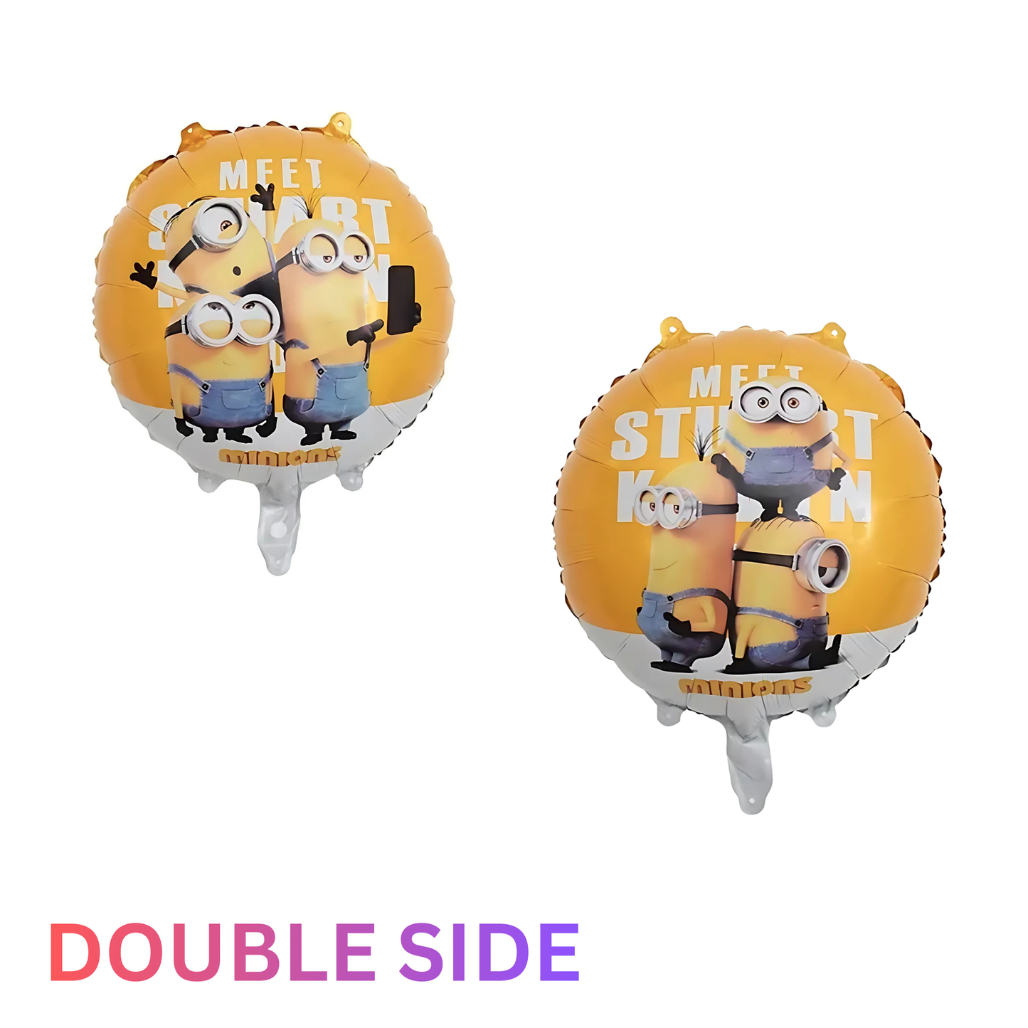 Character-Inspired Yellow Balloon Set – 6-Piece Cartoon-Style Party Decorations for Kids Birthdays