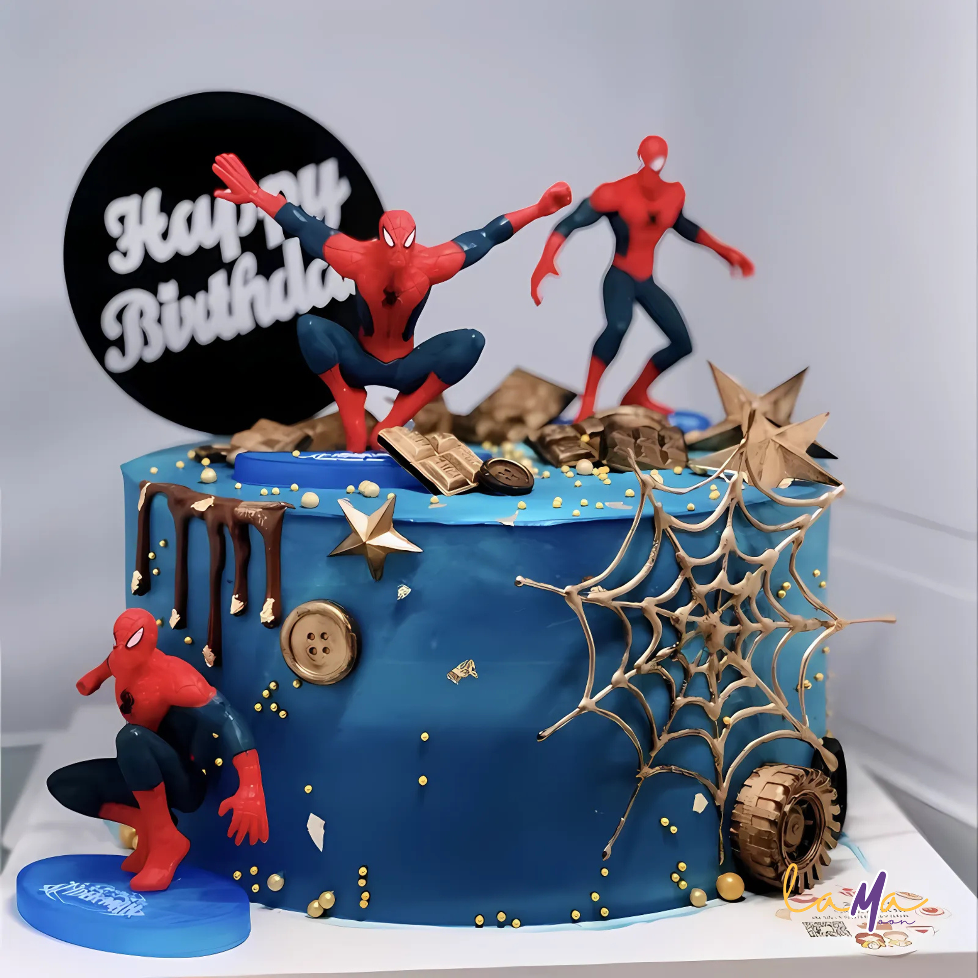 Spider Man 7-Piece Figurine Set – Anime Style Collectible Toys for Cake Decorations
