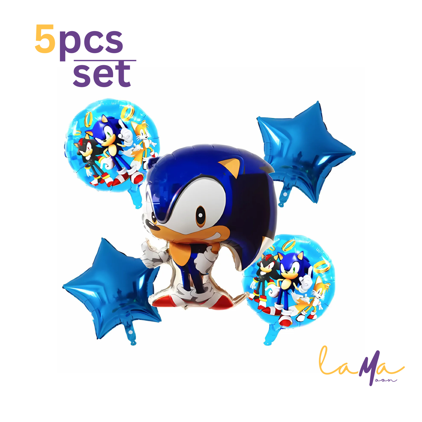 Sonic the Hedgehog Balloon Set: Kids Gaming Party Decorations