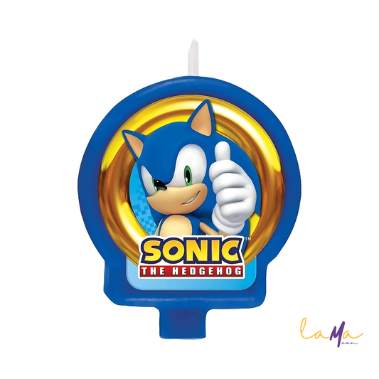 Sonic the Hedgehog Birthday Candle: Colorful Cake Topper