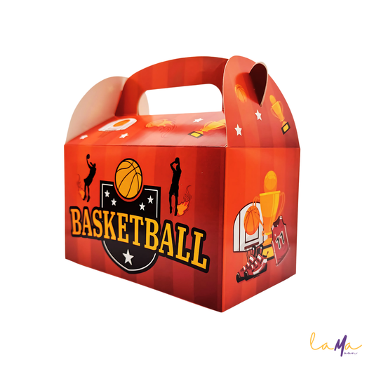 Basketball Party Favor Boxes: Sports Theme Treat Boxes - LamaMoon