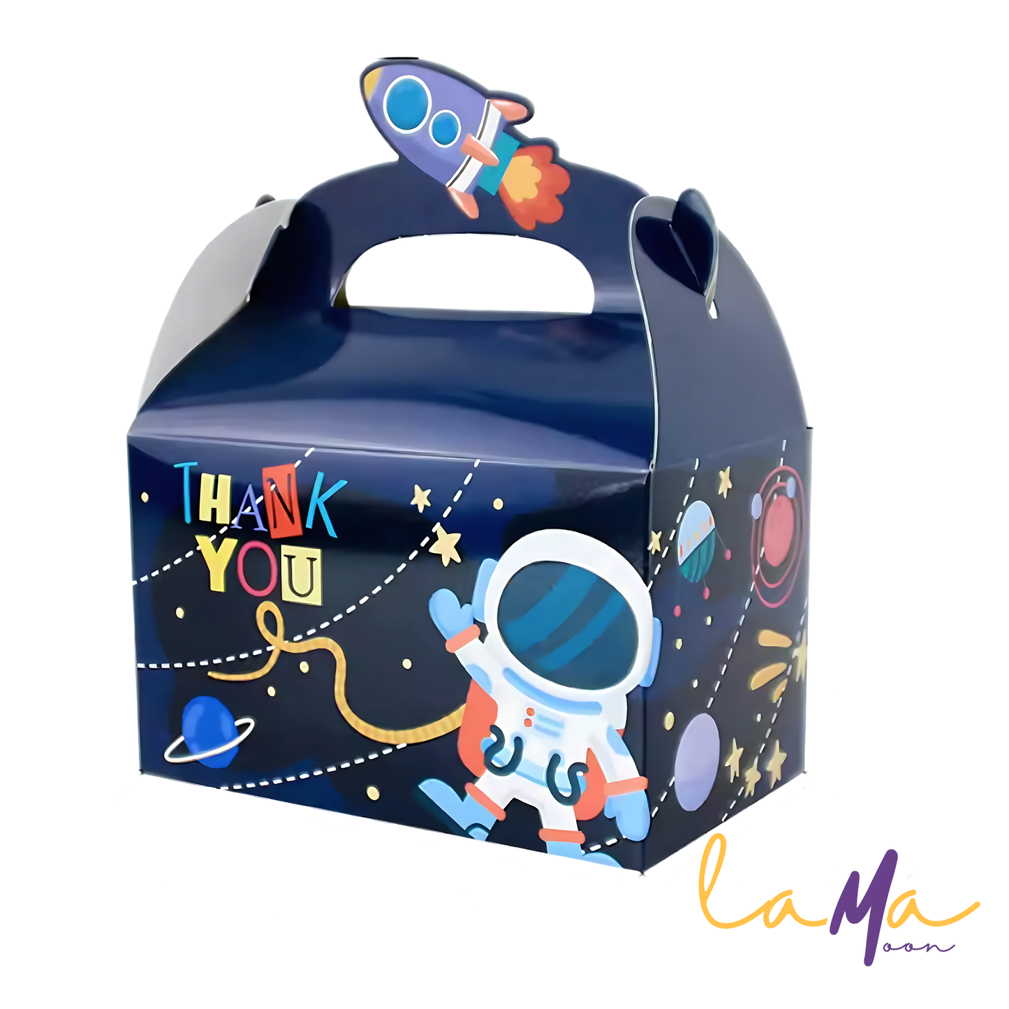 Astronaut & Rocket Party Favor Boxes: Space-Themed Goodie Bags