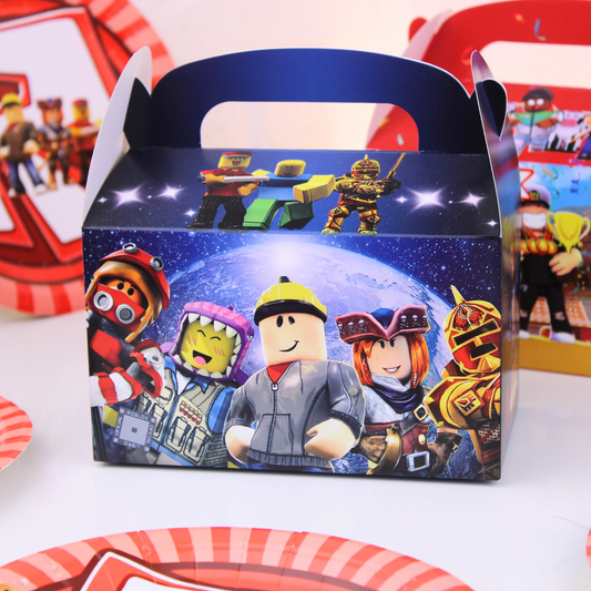 Gaming Party Favor Boxes – Pixel Video Game Birthday Goodie Boxes for Kids | Lamamoon