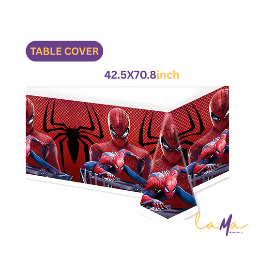 Spider-Man Party Table Cover: Superhero Birthday Decoration (42.5x70.8 Inch)