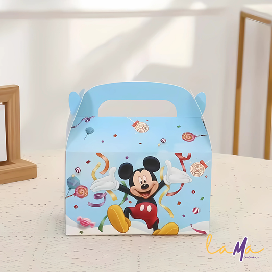 Mickey Themed Party Favor Box | Kids Birthday Gift Boxes | Cartoon Goodie Boxes