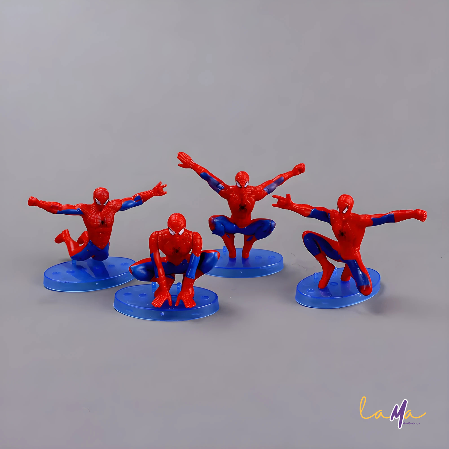 Spider Man 7-Piece Figurine Set – Anime Style Collectible Toys for Cake Decorations