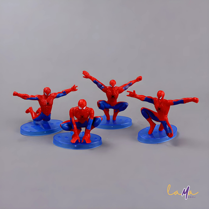 Spider Man 7-Piece Figurine Set – Anime Style Collectible Toys for Cake Decorations