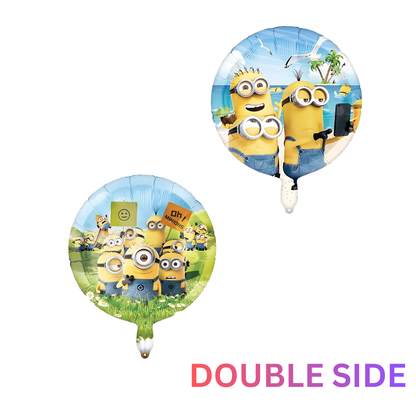 Character-Inspired Yellow Balloon Set – 6-Piece Cartoon-Style Party Decorations for Kids Birthdays