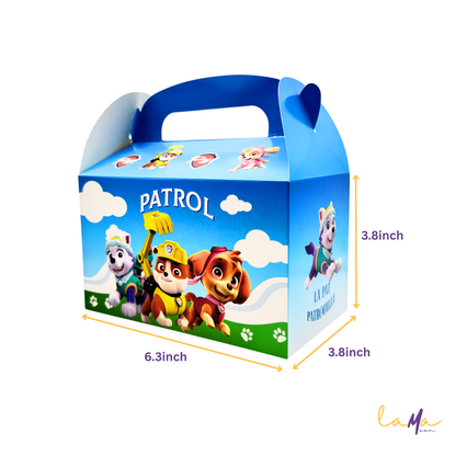 Cartoon Puppy Birthday Favor Box – Kids’ Dog-Themed Treat Bag