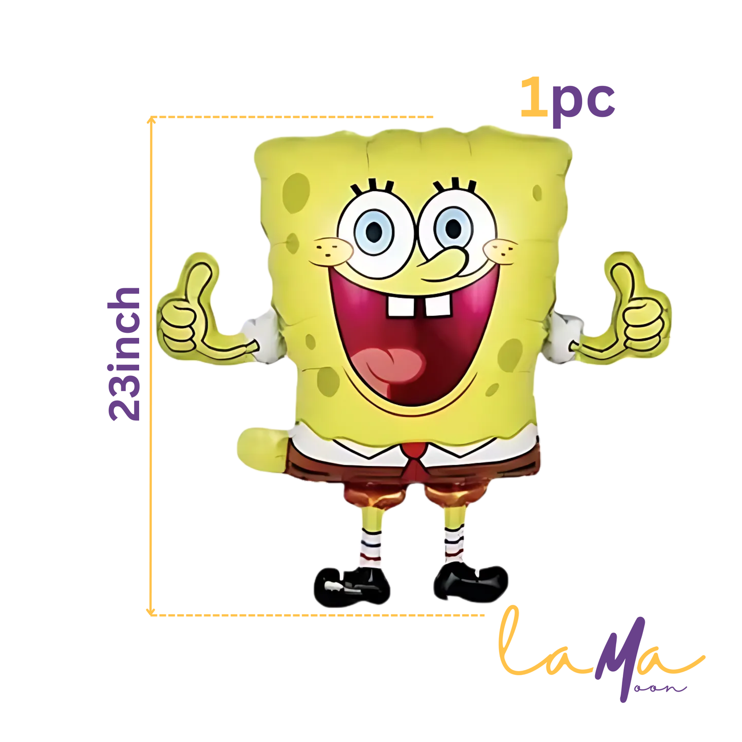 Sponge Bob Foil Balloon Set - 5pcs: Party Decorations