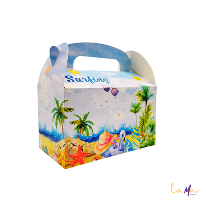 Summer Party Favor Boxes: Retro Van, Beach Theme - LamaMoon®
