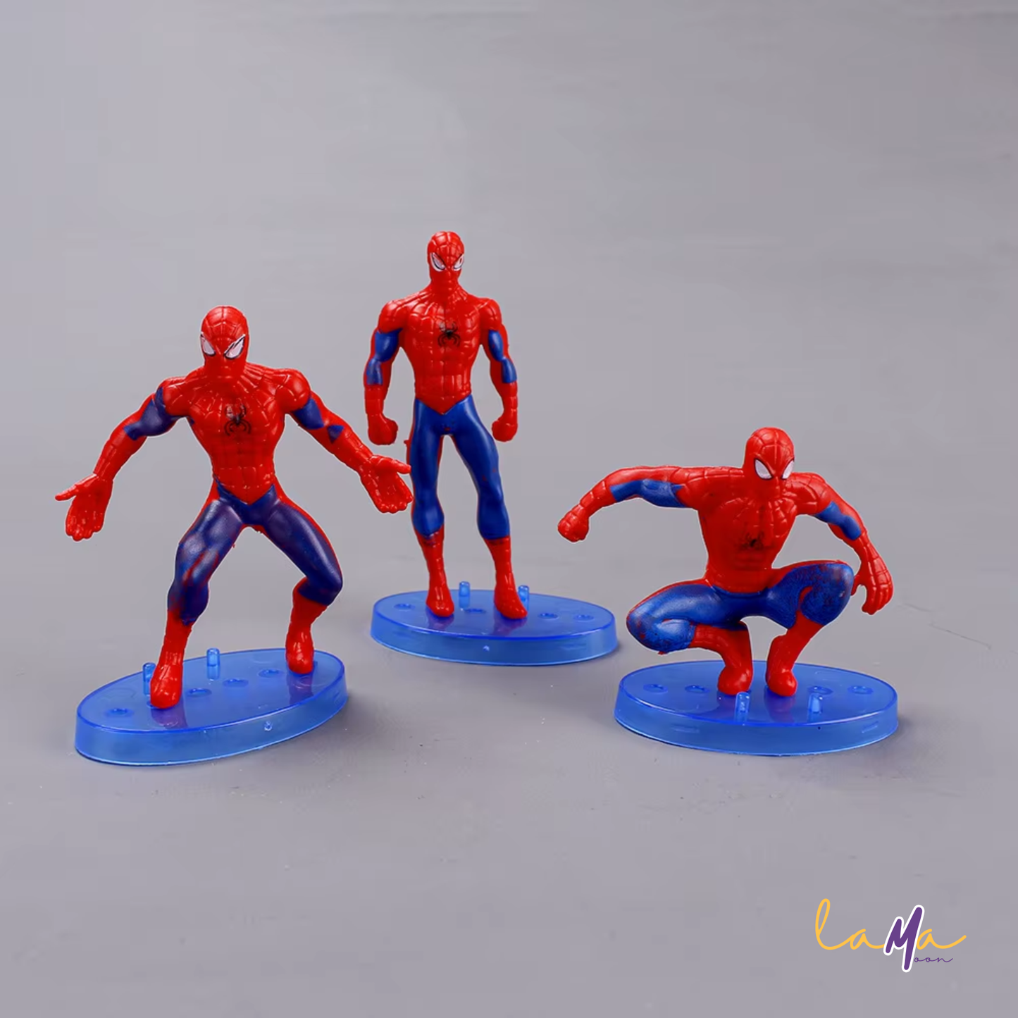 Spider Man 7-Piece Figurine Set – Anime Style Collectible Toys for Cake Decorations