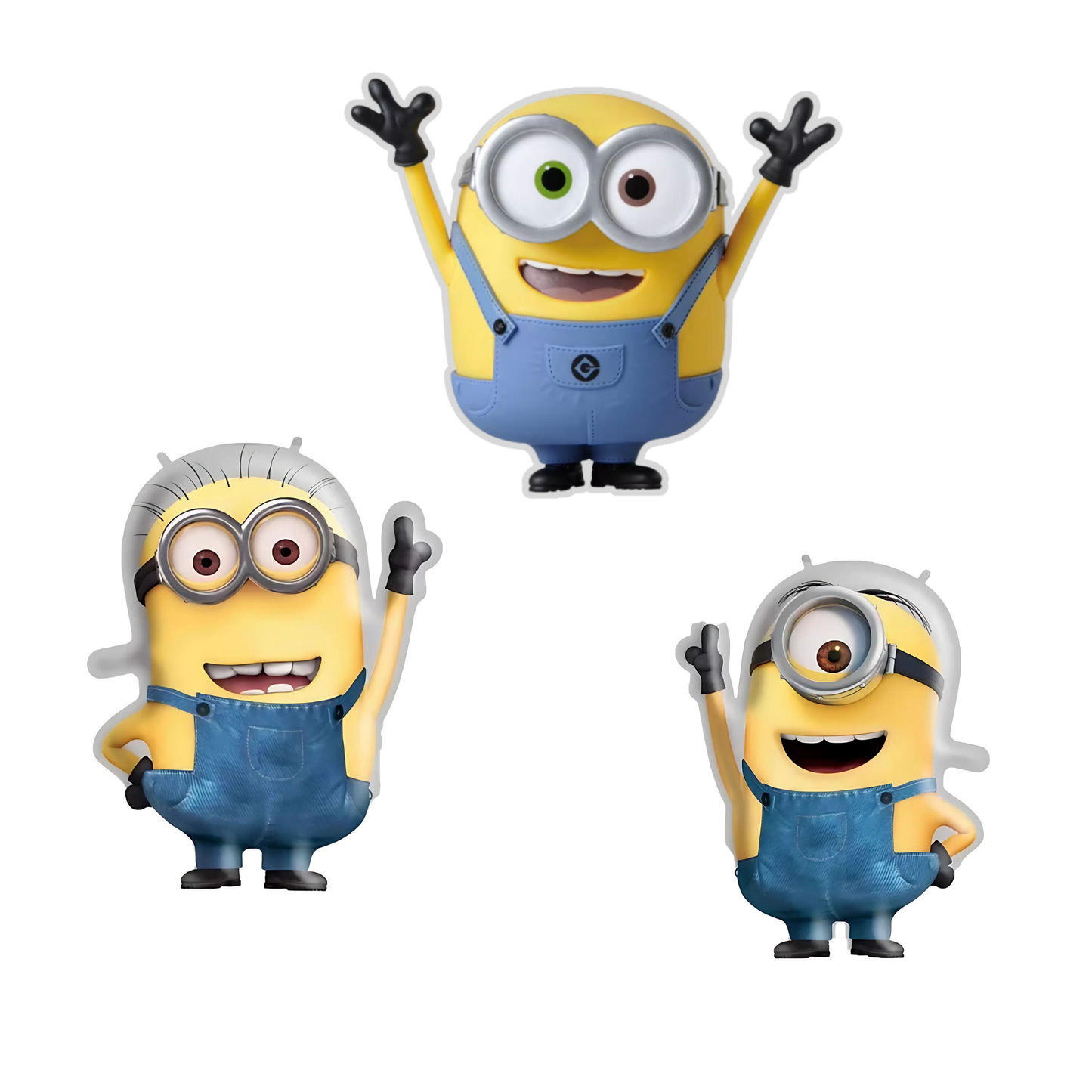 Character-Inspired Yellow Balloon Set – 6-Piece Cartoon-Style Party Decorations for Kids Birthdays