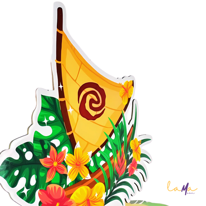 Wayfinder Adventure! 3-Tier Moana & Hawaii Theme Cupcake Stand for Tropical Parties