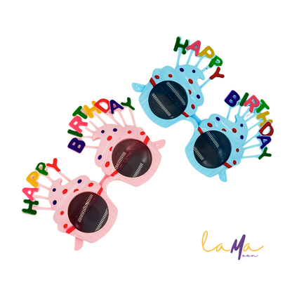 Plush Birthday Cake Hat with Sunglasses: Funny Party Hats
