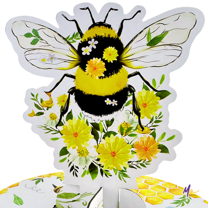 Bumble Bee 3-Tier Cupcake Stand for Baby Shower & Birthday Parties