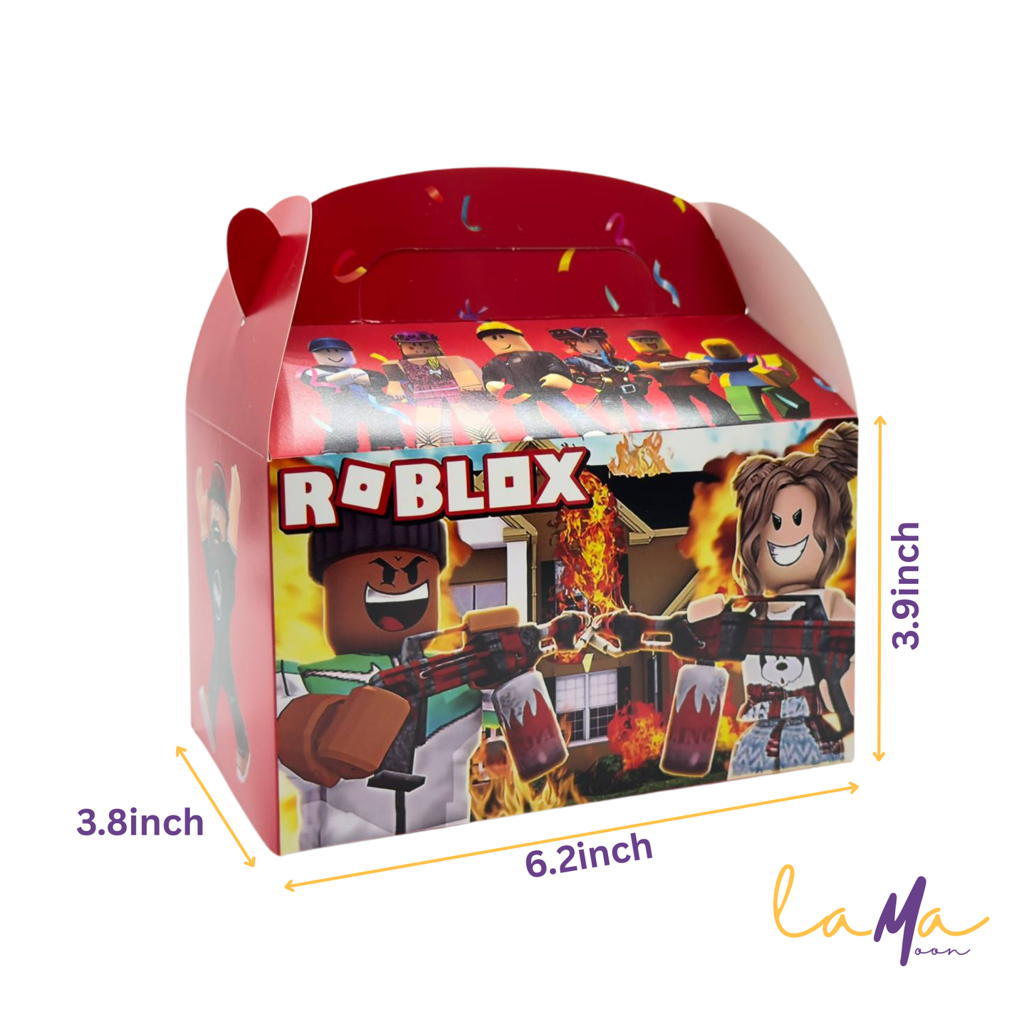 Roblox Party Favor Boxes: Gaming Birthday Treat Boxes