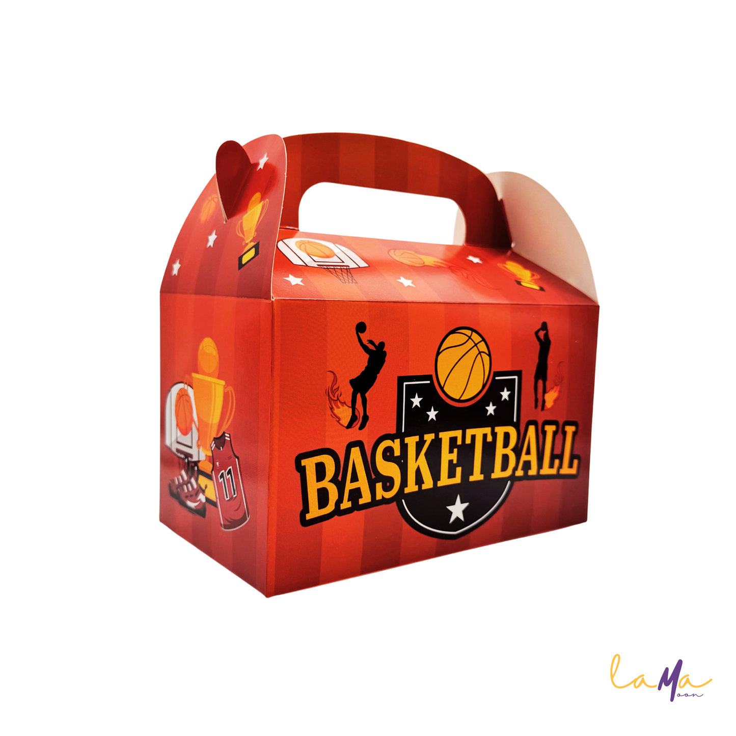 Basketball Party Favor Boxes: Sports Theme Treat Boxes - LamaMoon