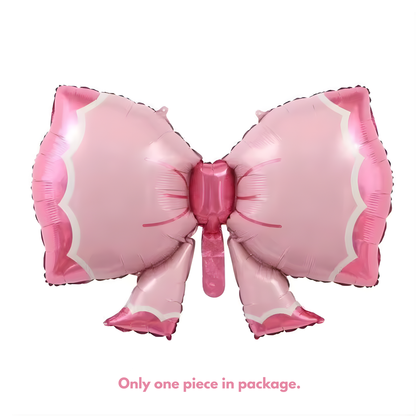 35" Pink Ribbon Bow Foil Balloon – Elegant Coquette Aesthetic Decoration