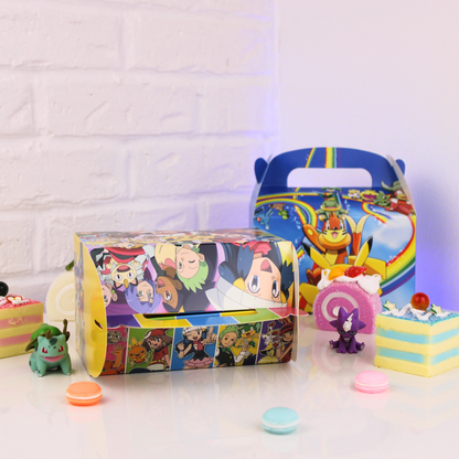 Anime Inspired Pokémon Goodie Box – Size 6.3"x3.7"x3.7" Kids Party Favor Bags