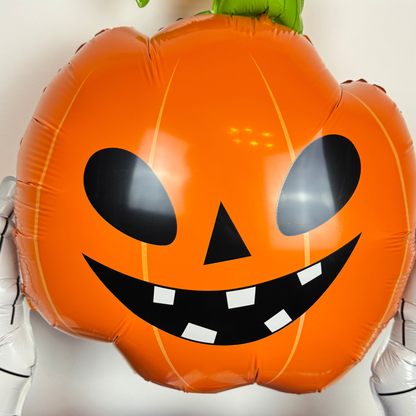 Halloween Pumpkin Head Foil Balloon – Giant 48" 3D Party Decoration for Kids & Adults