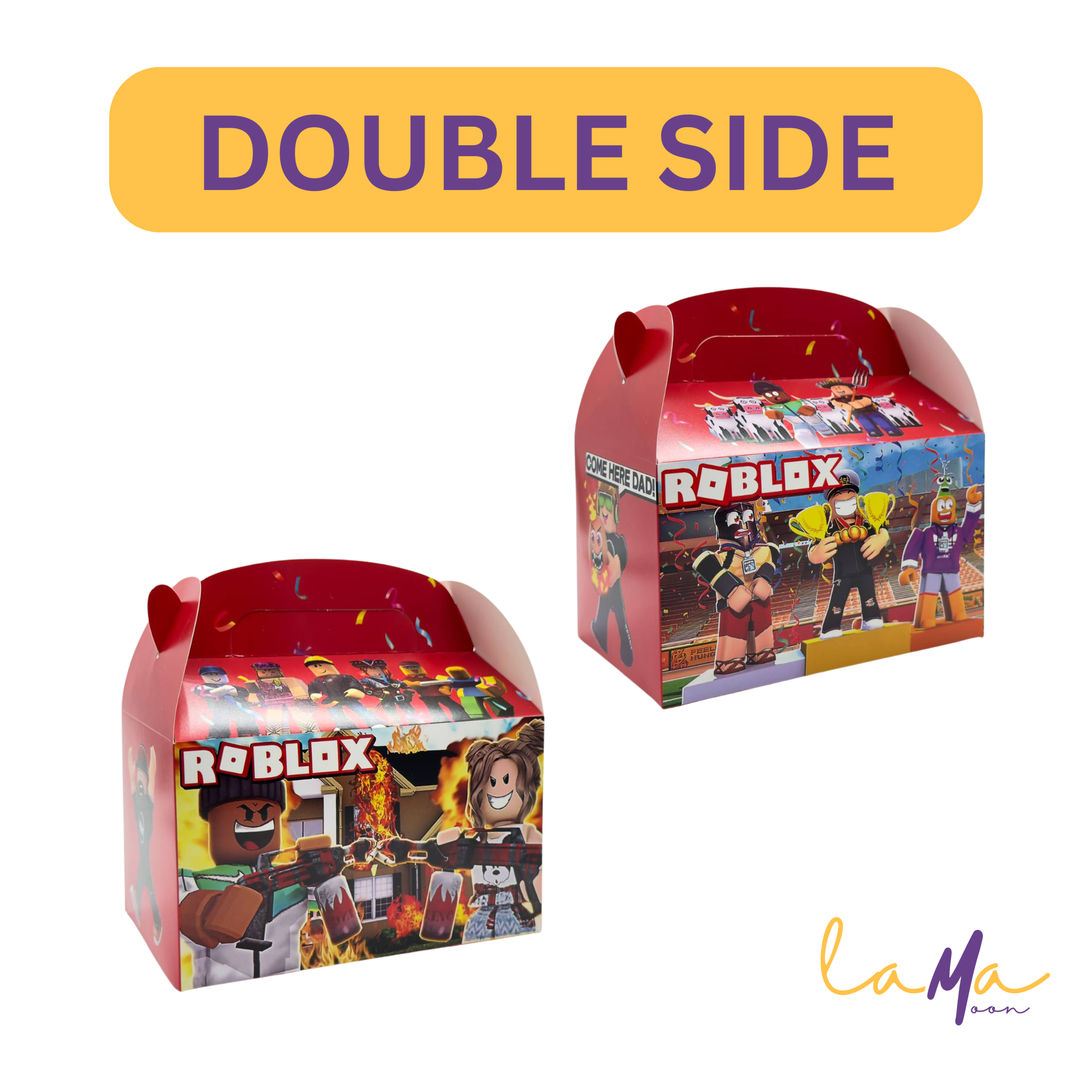 Roblox Party Favor Boxes: Gaming Birthday Treat Boxes – LamaMoon