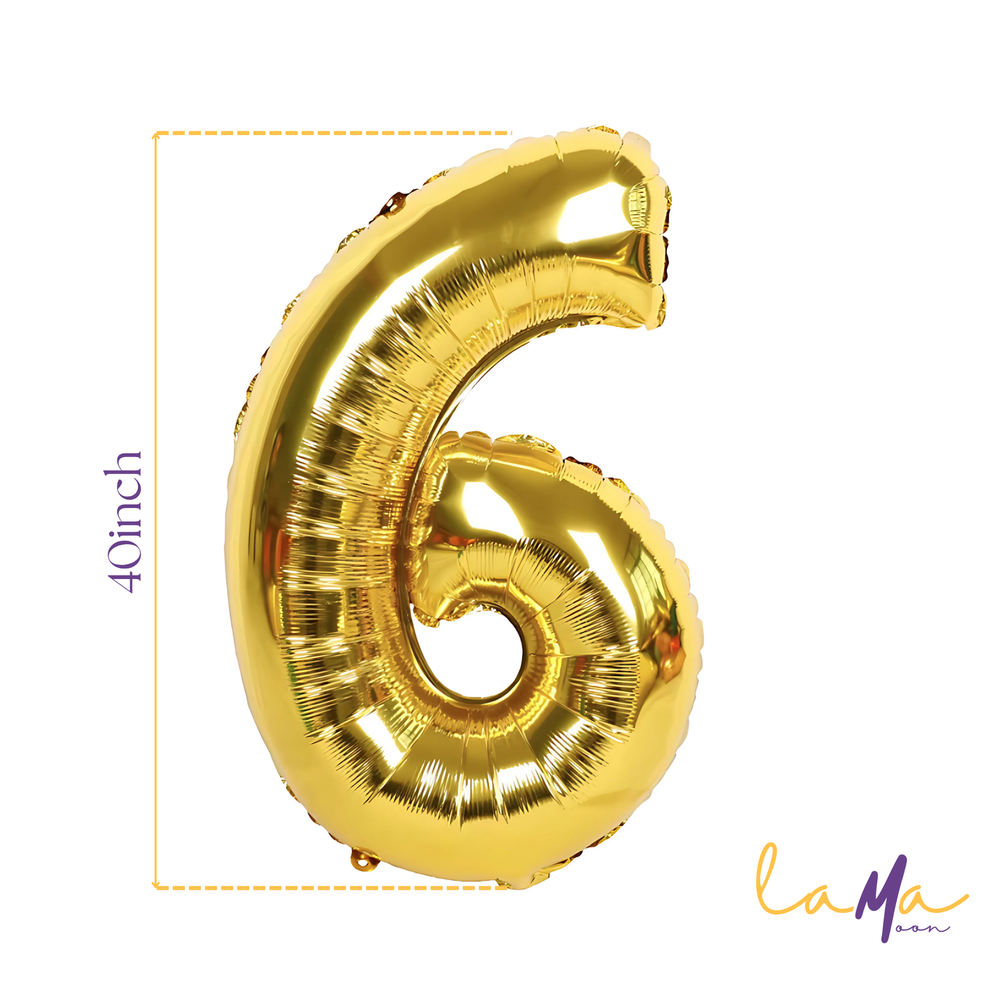 40" Gold Number Balloons – Large Helium Foil Balloons for Birthday & Anniversary Party Decorations