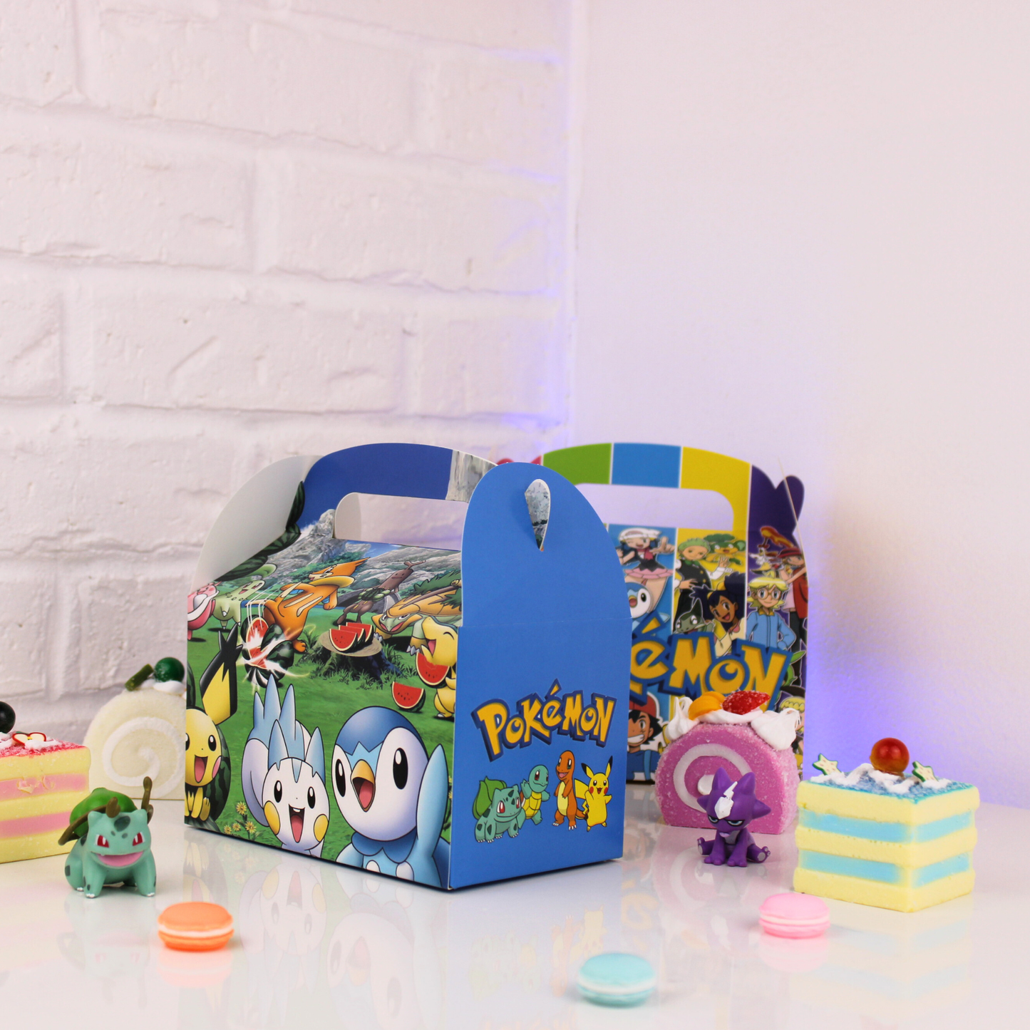 Anime Inspired Pokémon Goodie Box – Size 6.3"x3.7"x3.7" Kids Party Favor Bags