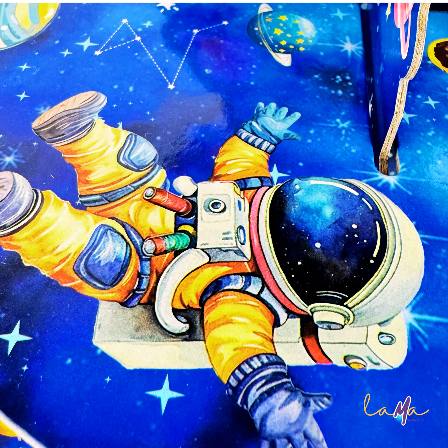 To the Moon! 3-Tier Astronaut Cupcake Stand for Space Birthday Parties